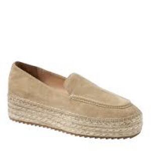 Joie Diana Women's Suede Tan Espadrille Loafers Size 36 1/2 (US Size 6 approx)